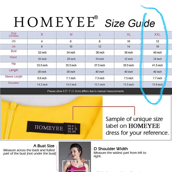 Homeyee black and grey keyhole dress 12 - Picture 4 of 5